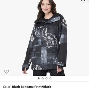 Jamie insulated jacket 2L black bandana